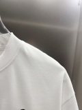 Chrome Hearts 26SS Fashion Leather Inlaid Diamond Cross T-shirt Couple Loose Casual Short Sleeve