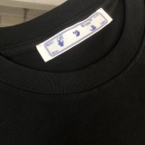 Off White Fashion Flower Logo Printed T-shirt Couple Loose Casual Short Sleeve