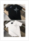 Louis Vuitton Fashion Simple Embroidered Clover T-shirt Couple Loose Casual Short Sleeve