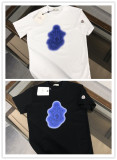 Moncler Fashion Logo Printed T-shirt Unisex Loose Casual Short Sleeve