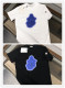 Moncler Fashion Logo Printed T-shirt Unisex Loose Casual Short Sleeve