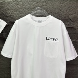 Loewe 26SS Simple Pocket Embroidered Logo T-shirt Unisex Casual Versatile Short Sleeve