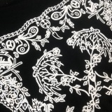Off White Fashion Flower Logo Printed T-shirt Couple Loose Casual Short Sleeve