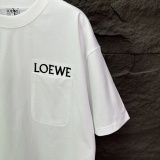 Loewe 26SS Simple Pocket Embroidered Logo T-shirt Unisex Casual Versatile Short Sleeve