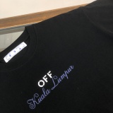 Off White Classic Simple Logo Printed T-shirt Couple Loose Casual Short Sleeve