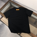 Louis Vuitton Fashion Simple Embroidered Clover T-shirt Couple Loose Casual Short Sleeve