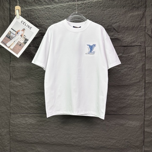 Louis Vuitton 26SS Fashion Heavy Industries Embroidered Logo T-shirt Unisex Casual Versatile Short Sleeve