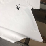Off White Fashion Spot Arrow Logo Printed T-shirt Couple Loose Casual Short Sleeve
