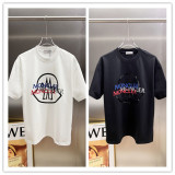 Moncler 26SS Classic Foam Logo Printed T-shirt Unisex Loose Casual Short Sleeve