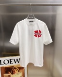Balenciaga 26SS Fashion Personalized Logo Printed T-shirt Unisex Loose Casual Short Sleeve
