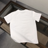 Fendi Fashion Lion FF Printed T-shirt Unisex Loose Casual Short Sleeve