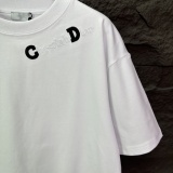Dior 26SS Simple Pocket Embroidered Logo T-shirt Unisex Casual Versatile Short Sleeve