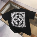 Off White Fashion Flower Logo Printed T-shirt Couple Loose Casual Short Sleeve