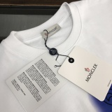 Moncler Fashion Logo Printed T-shirt Unisex Loose Casual Short Sleeve