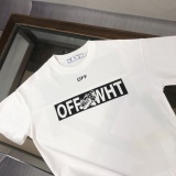Off White Fashion Logo Arrow Printed Short Sleeve Unisex Casual Loose T-shirt