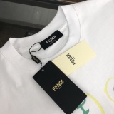 Fendi New Fashion Personalized Letter Printed Short Sleeve Couple Versatile Casual T-shirt