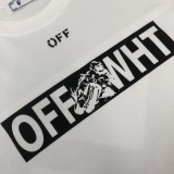 Off White Fashion Logo Arrow Printed Short Sleeve Unisex Casual Loose T-shirt