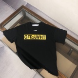 Off White Fashion Logo Arrow Printed Short Sleeve Unisex Casual Loose T-shirt