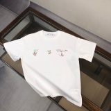 Off White Fashion Colored Arrow Printed Short Sleeve Couple's Casual Loose T-shirt
