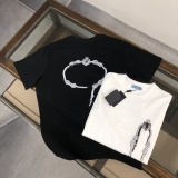Prada New Fashion Printed Short Sleeve Couple Versatile Casual T-shirt