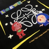Loewe Fashion Cartoon Logo Printed Short Sleeve Couple Casual Loose T-shirt