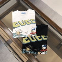 Gucci Fashion Cartoon Logo Printed Short Sleeve Couple Casual Round Neck T-shirt Gucci Fashion Cartoon Logo Printed Short Sleeve Couple Casual Round Neck T-shirt