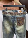 Gucci 26SS Fashion Logo Printed Slimming Straight leg Jeans Water Washed Versatile Jeans