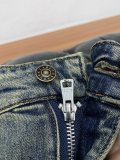Gucci 26SS Fashion Logo Printed Slimming Straight leg Jeans Water Washed Versatile Jeans