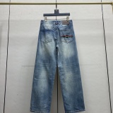 Gucci 26SS Classic Simple Versatile Casual Wash Straight leg Jeans