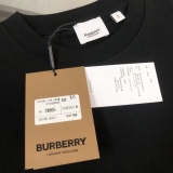 Burberry Classic War Horse Logo Printed Short Sleeve Unisex Casual Loose T-shirt