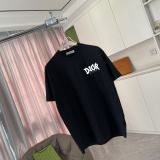Dior Classic Logo Printed Simple Short Sleeve Couple Casual Loose T-shirt