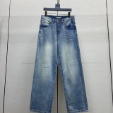 Gucci 26SS Classic Simple Versatile Casual Wash Straight leg Jeans