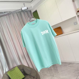 Dior Classic Logo Printed Simple Short Sleeve Couple Casual Loose T-shirt