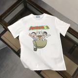 Gucci Fashion Doraemon Logo Printed Short Sleeve Unisex Casual Loose T-shirt
