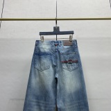 Gucci 26SS Classic Simple Versatile Casual Wash Straight leg Jeans