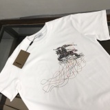 Burberry Classic Line War Horse Printed Short Sleeve Unisex Casual Versatile T-shirt