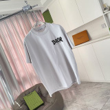 Dior Classic Logo Printed Simple Short Sleeve Couple Casual Loose T-shirt