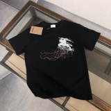Burberry Classic Line War Horse Printed Short Sleeve Unisex Casual Versatile T-shirt