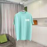 Dior Classic Logo Printed Simple Short Sleeve Couple Casual Loose T-shirt