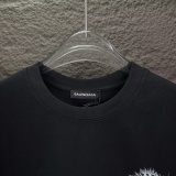 Balenciaga 26SS Fashion Heavy Industry Embroidered Logo T-shirt Unisex Casual Versatile Short Sleeve
