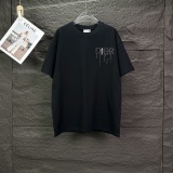 Dior 26SS Fashion Foam Melted Logo Printed T-shirt Unisex Casual Versatile Short Sleeve
