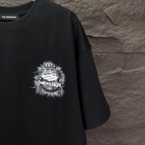 Balenciaga 26SS Fashion Heavy Industry Embroidered Logo T-shirt Unisex Casual Versatile Short Sleeve