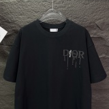 Dior 26SS Fashion Foam Melted Logo Printed T-shirt Unisex Casual Versatile Short Sleeve