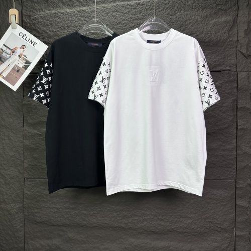 Louis Vuitton 26SS Fashion Embroidered Logo T-shirt Unisex Casual Versatile Short Sleeve