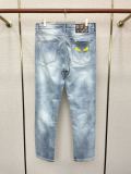 Fendi 26ss New Fashion Versatile Washed Slim fit Small Straight leg Jeans