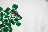 Dior Fashion Flower Bee Logo Printed T-shirt Couple Casual Versatile Short Sleeve