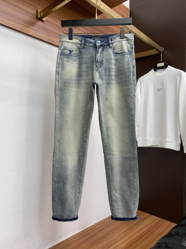 Louis Vuitton 26ss New Fashion Washed Slim Fit Small Straight leg Jeans