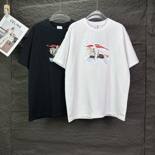 Burberry 26SS Classic Embroidered War Horse Logo T-shirt Unisex Casual Versatile Short Sleeve