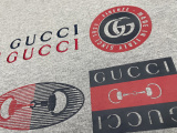 Gucci Classic Embroidered Logo T-shirt Couple Casual Versatile Short Sleeve
