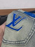 Louis Vuitton 26ss New Fashion Washed Slim Fit Small Straight leg Jeans